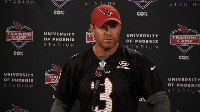 Cardinals quarterback Carson Palmer on the first day of training camp
