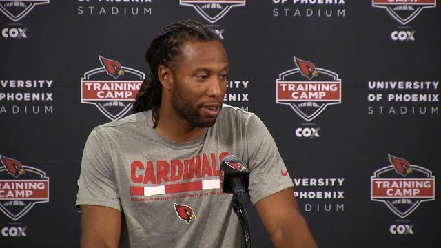 Arizona Cardinals star Larry Fitzgerald says their won't be tears when he retires