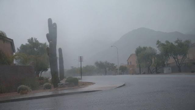 Rain in Phoenix