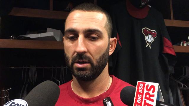 Daniel Descalso on liner that hit Robbie Ray