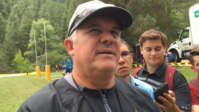 Todd Graham after Camp T practice Thursday