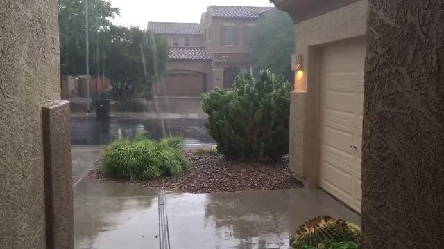 Storm drops rain on Chandler