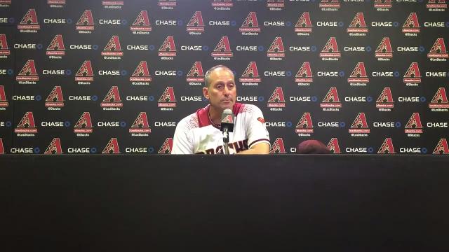 Torey Lovullo after D-Backs' loss to Dodgers