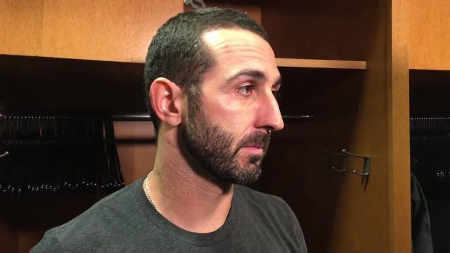 Daniel Descalso after his inside-the-park home run