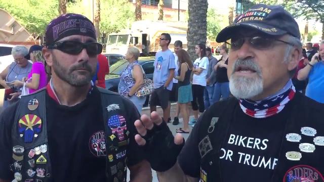 'Bikers for Trump' speak about the rally