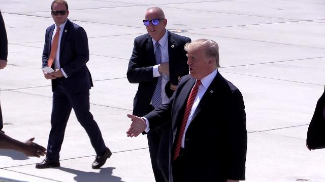 President Trump visits Marines in Yuma