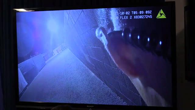 Body-camera footage of shooting in Las Vegas