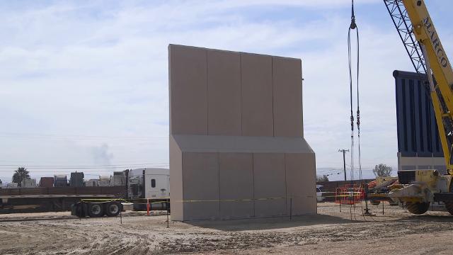 Construction of Border Wall prototypes