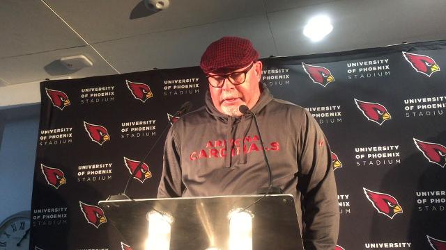 Bruce Arians talks about game vs. Rams in London