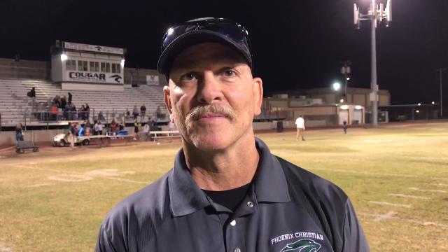 Phoenix Christian's Brian Cole after win over Tempe Prep