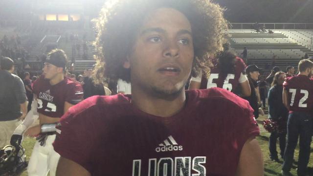 Red Mountain's Lance Lawson after win over Westview