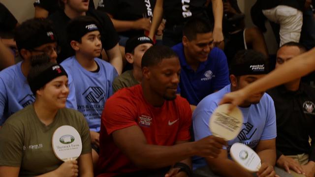 David Johnson plays ping pong and talks recovery