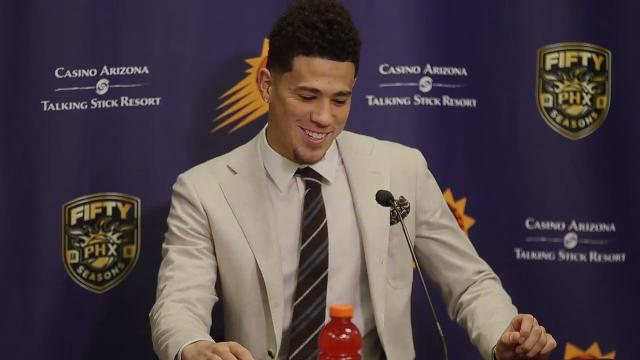 Devin Booker talks about his injury