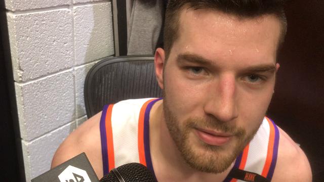 Alec Peters on seeing action in Suns' loss to Rockets