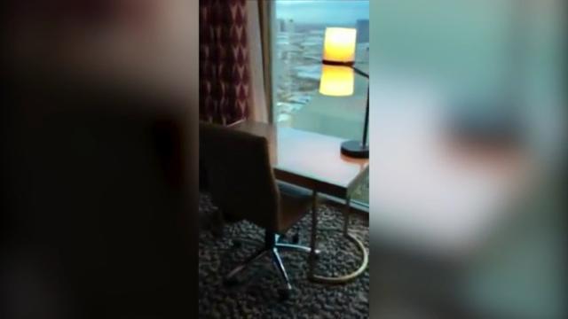 Video shows Vegas gunman's room in 2016