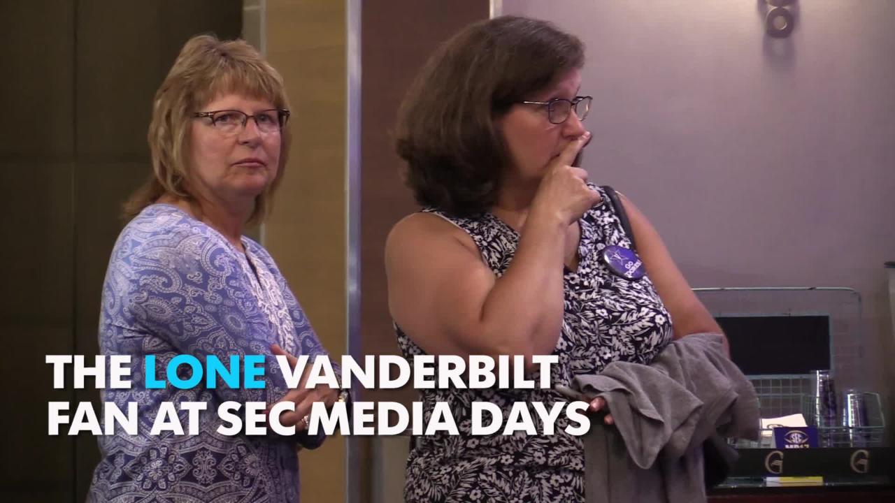 SEC Media Days 2017: One Vanderbilt fan spotted