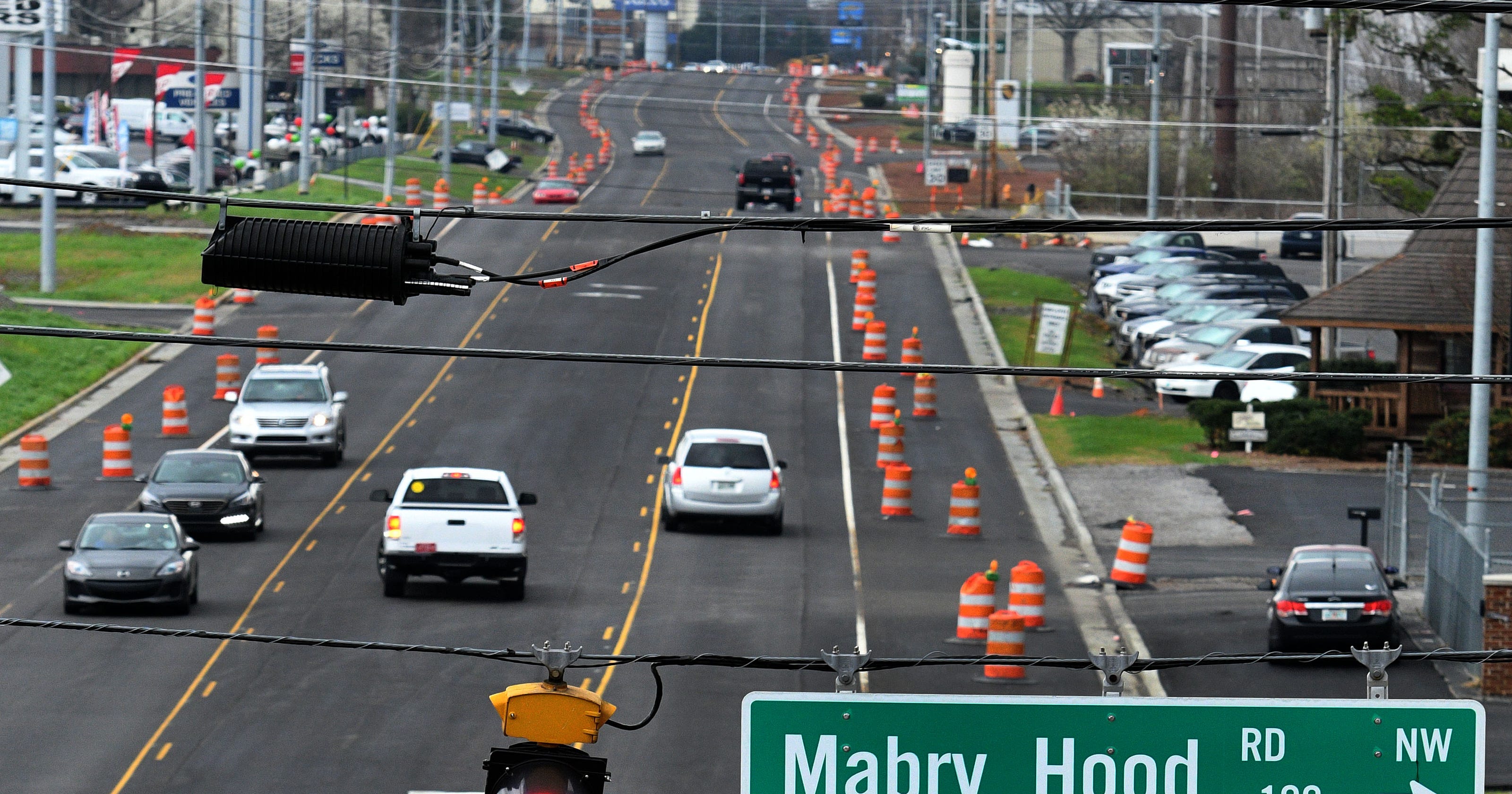 Parkside Drive, nearing finish, one of 17 Knox County road projects