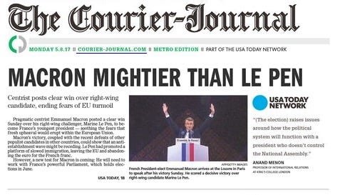 Macron mightier than Le Pen