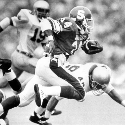 Lorenzo White rushed for 4,887 yards in four...