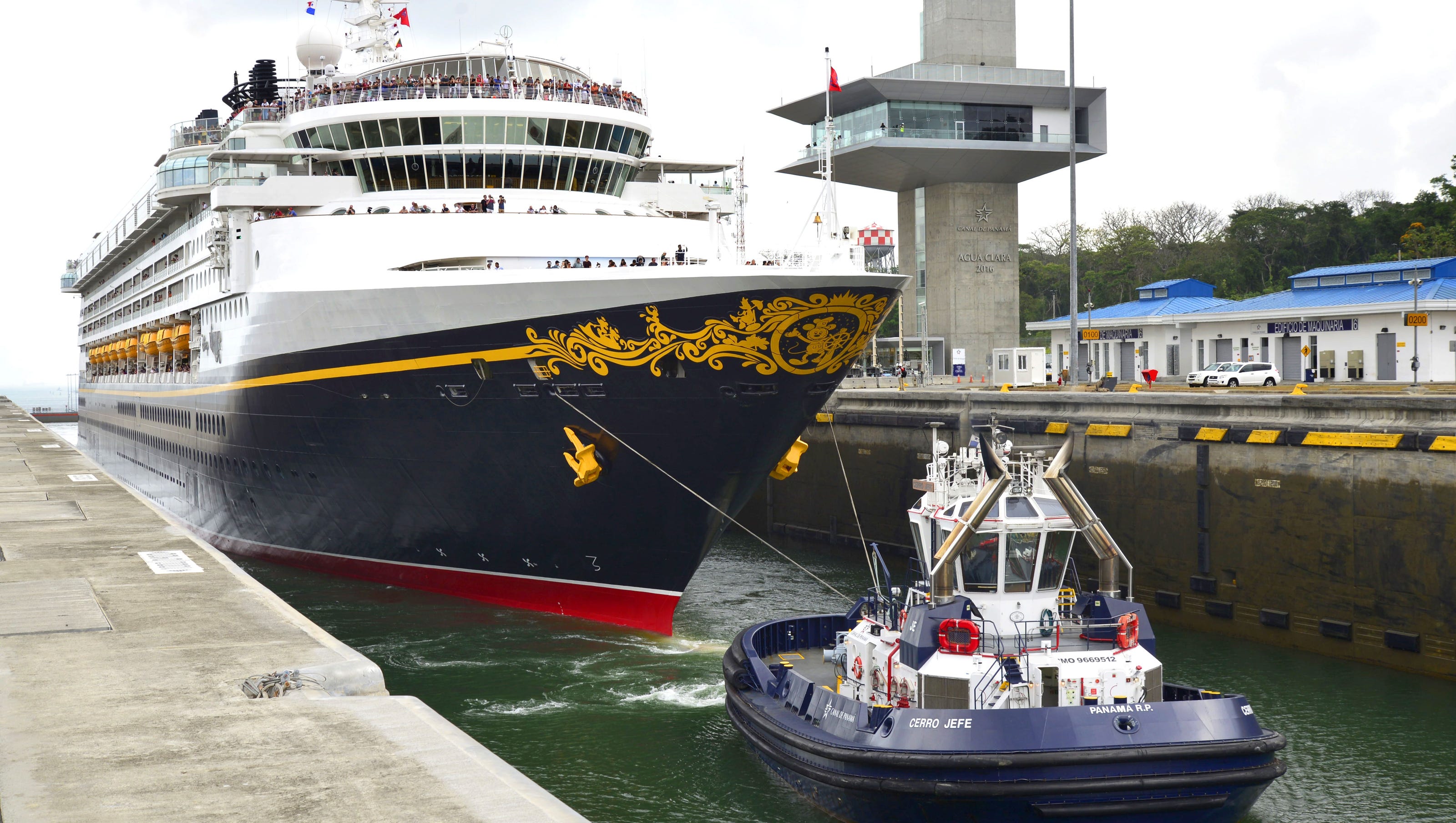 In a first, a cruise ship uses new Panama Canal locks