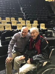 Indy Star columnist Gregg Doyel with Jeff Washburn,