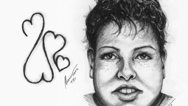 The Tennessee Bureau of Investigation released this sketch of a woman found dead Aug. 22, 2016, in the hope that someone will be able to identify her.