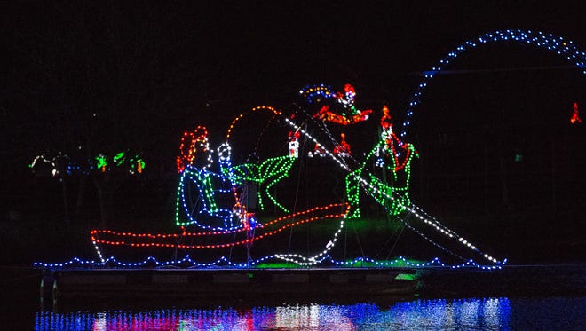 A view of a lighting display during Ocean City's Winterfest of Lights on Thursday, Nov. 16, 2017.