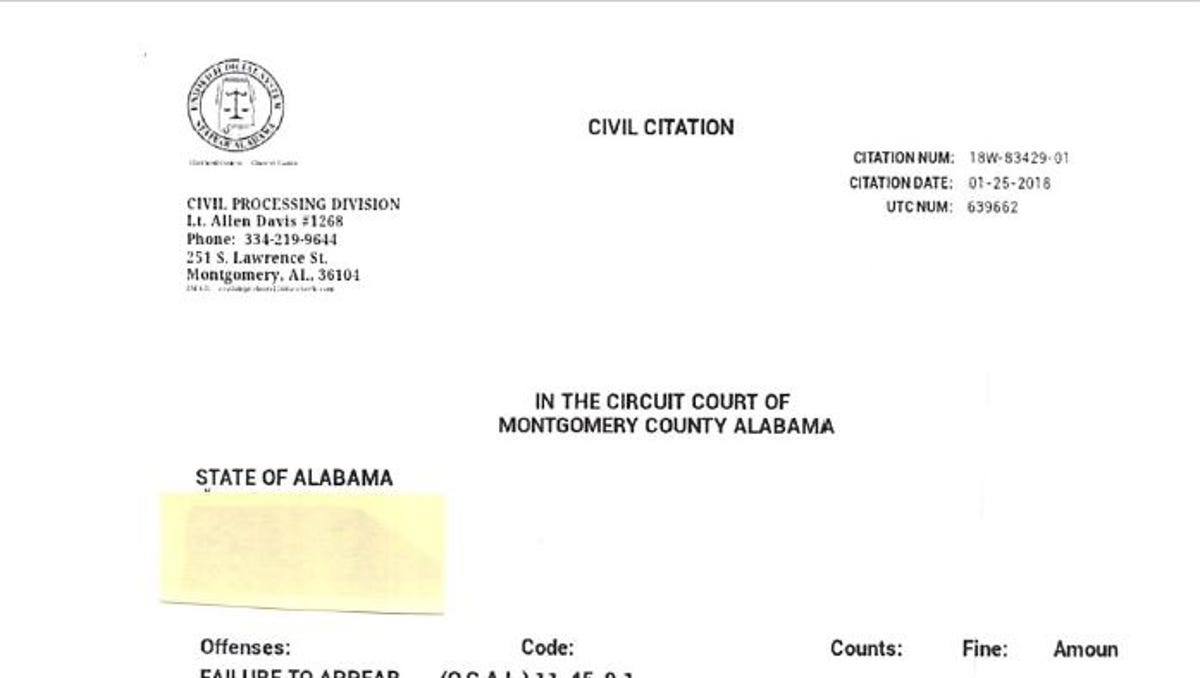 Scam Fake Civil Citations Showing Up In Montgomery Residents Emails