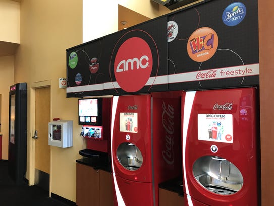 AMC added "Coca-cola freestyle" machines to its newly-aquired