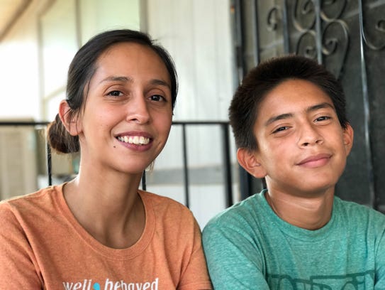 Malachi Duran (right) and his mother, Anya Duran-Garcia,