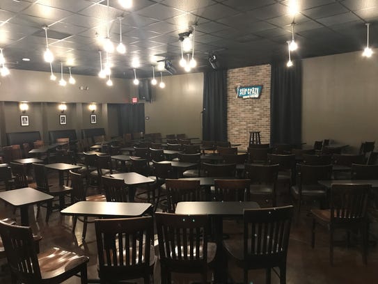 The 120-seat Stir Crazy Comedy Club is on the second