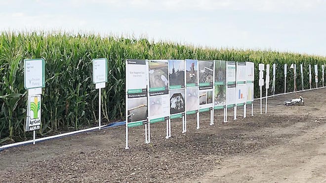 The Precision Planting PTI research farm at Pontiac is shown over the summer.