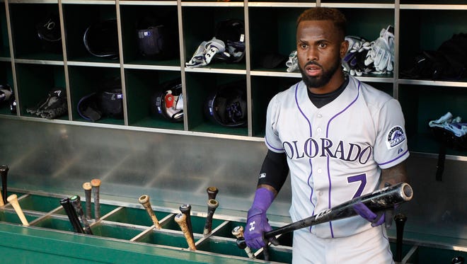 Rockies shortstop Jose Reyes will be the first MLB player to go through the league's new policy on domestic abuse.