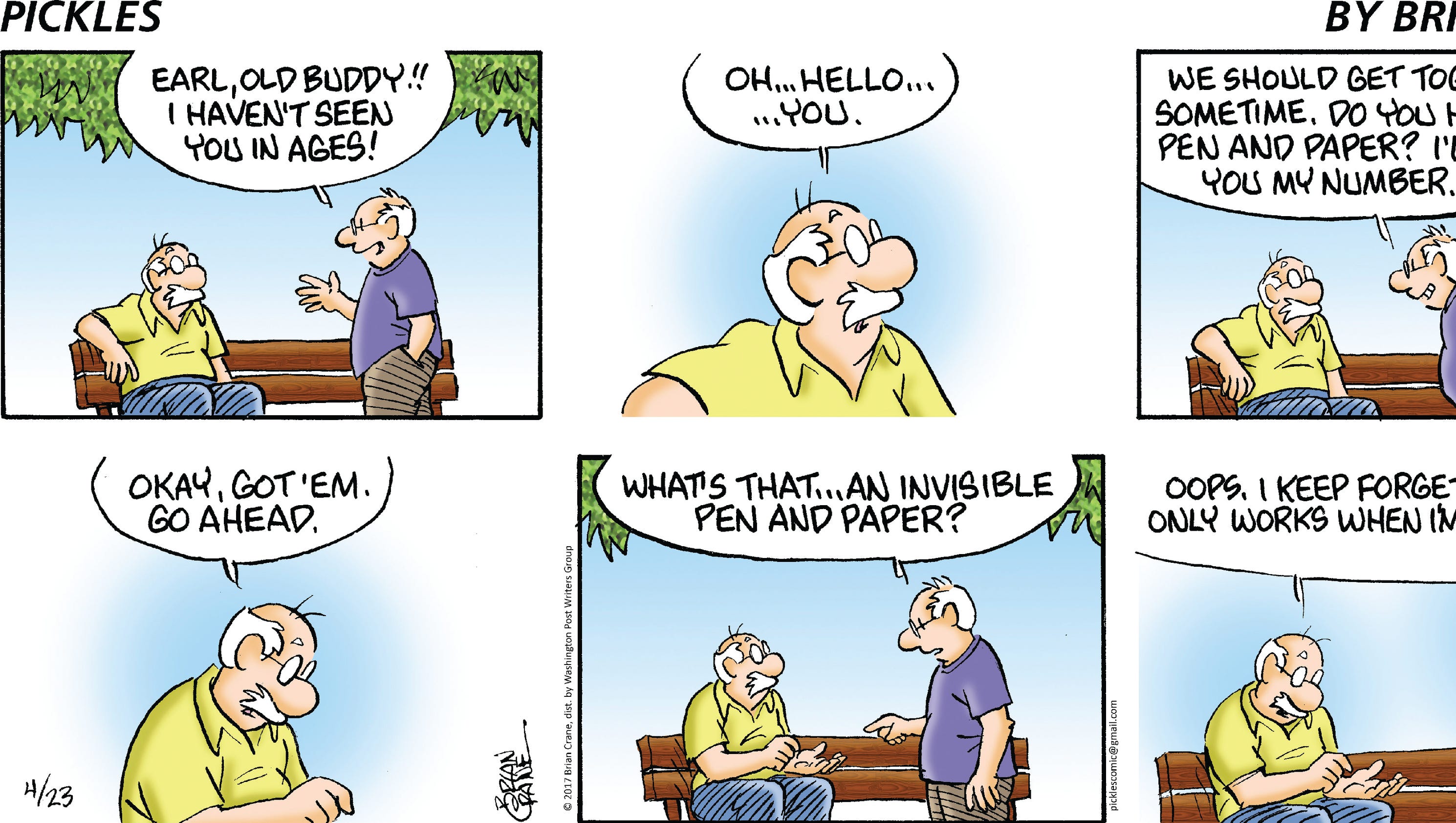 To our readers Correct Pickles comic