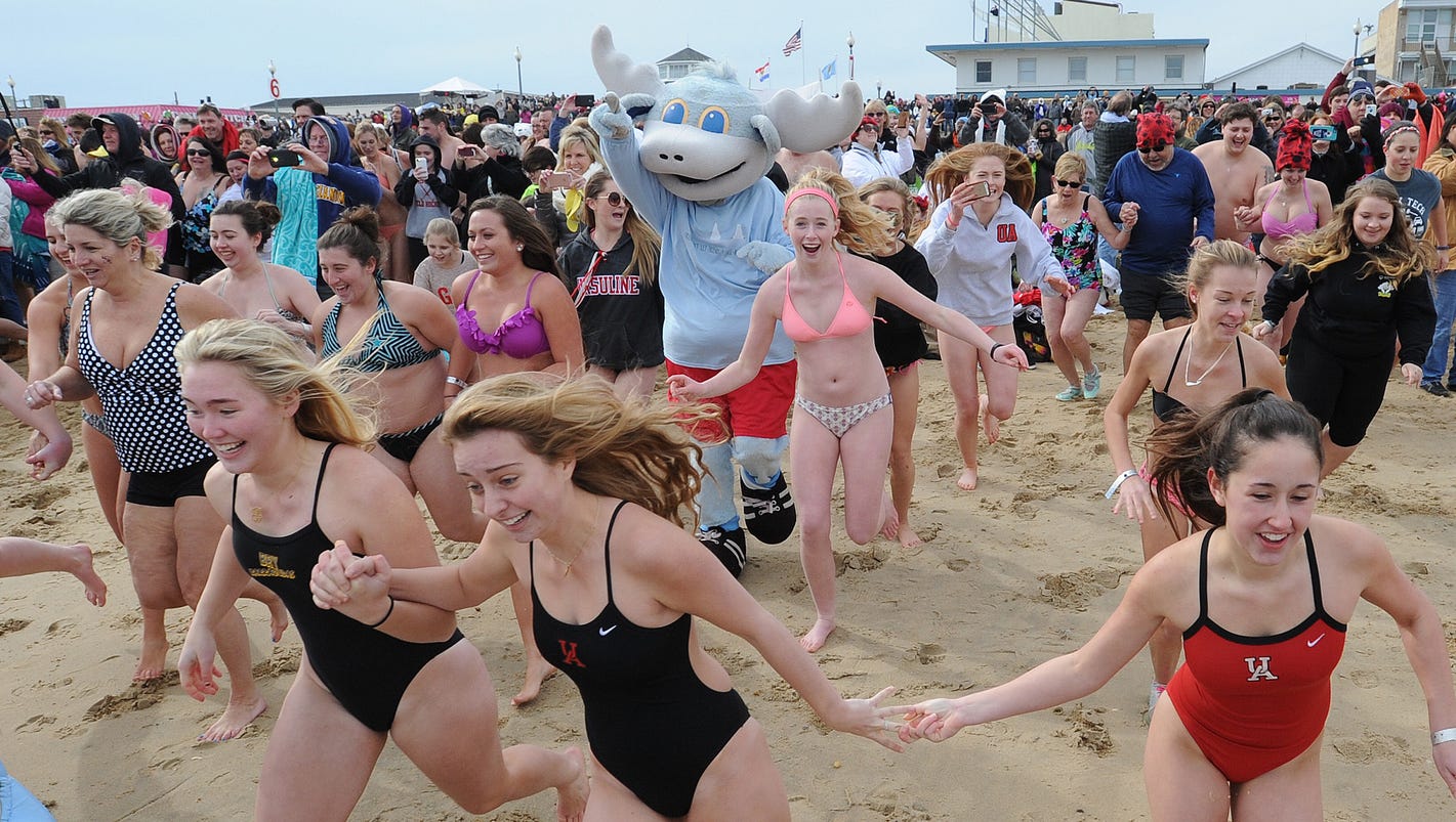 Brrrrr Polar Bears take plunge in Rehoboth Beach
