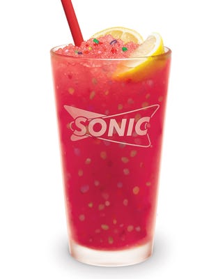 Kevin Durant Slush - The Game Changer, made with lemon, strawberries and Nerds with rainbow candy