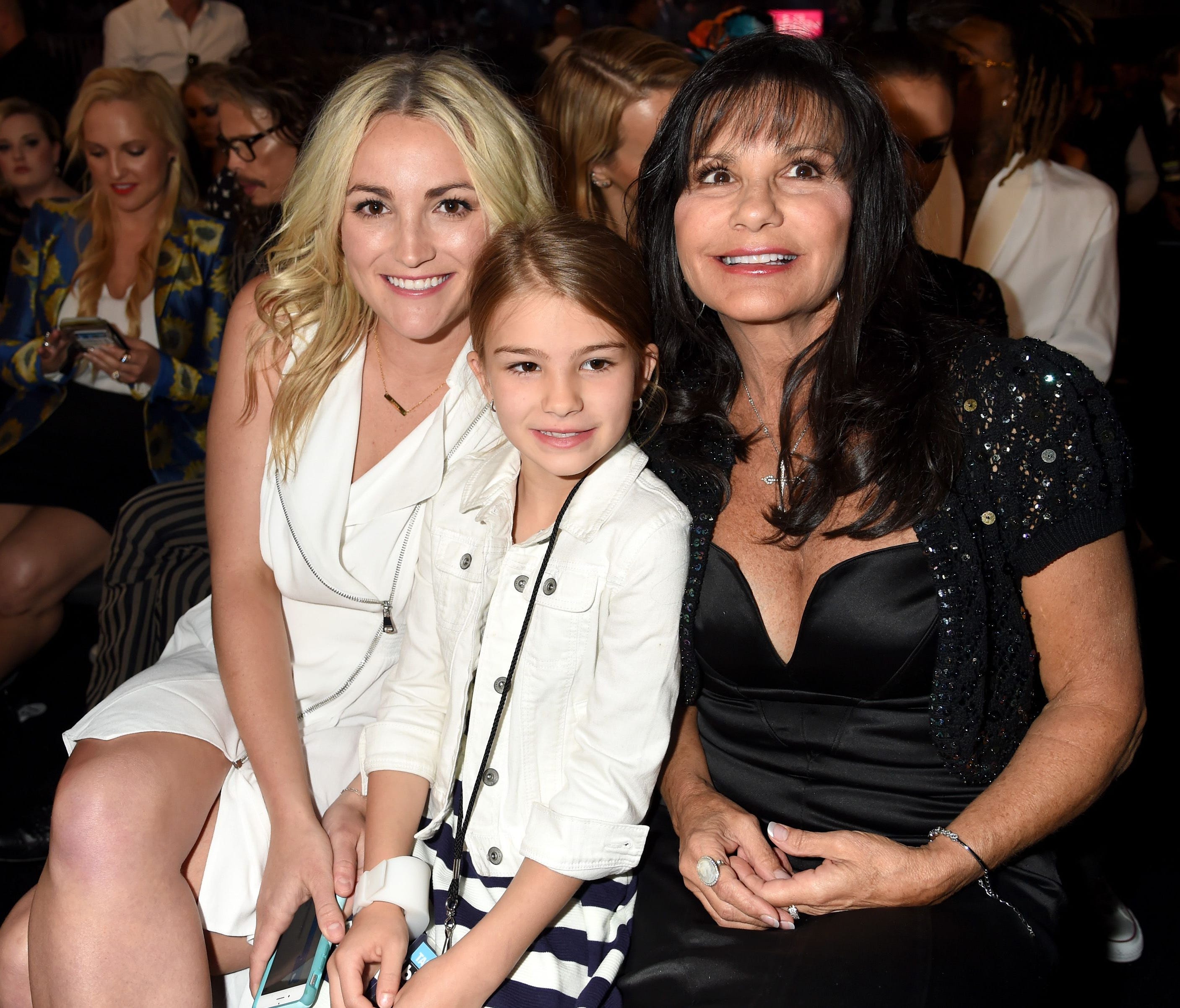 Jamie Lynn Spears, daughter Maddie, 8, and mom Lynne Spears in at 2016 Billboard Music Awards May 22, 2016 in Las Vegas.