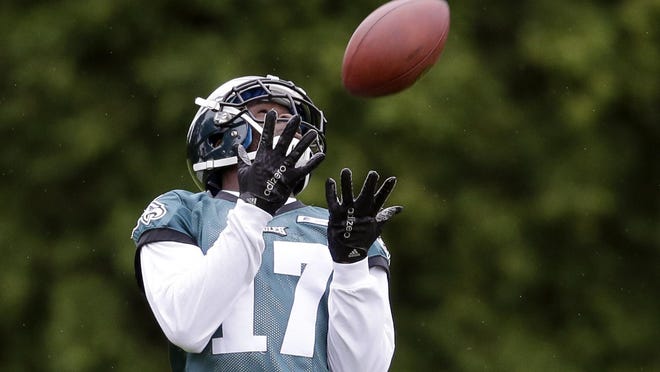 Eagles' wide receiver Nelson Agholor had just 22 receptions for 283 yards last season as a rookie.