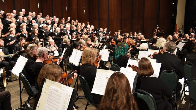 In this photo from December 7th, 2019, the Athens Symphony performs their Christmas concert. Due to public health concerns, their 2020 performance will be online only.