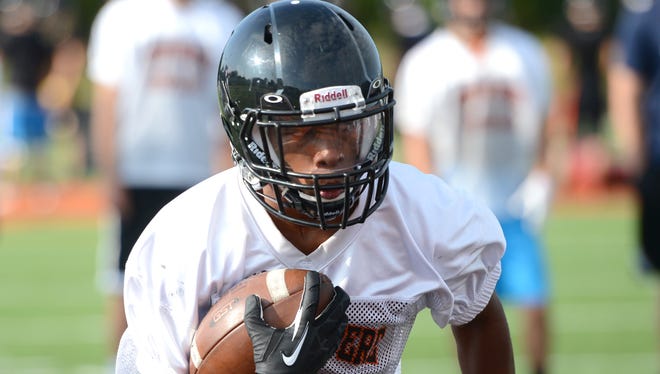 West De Pere running back Dom Conway during an Aug. 5 practice.