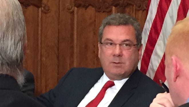 Yonkers Mayor Mike Spano during his budget presentation Friday.