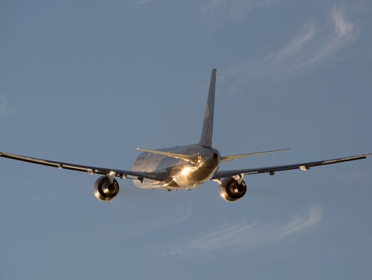 A United Airlines Boeing 757 is seen in flight in November