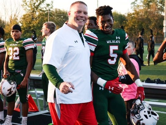 Lawrence North High School football Coach Patrick Mallory