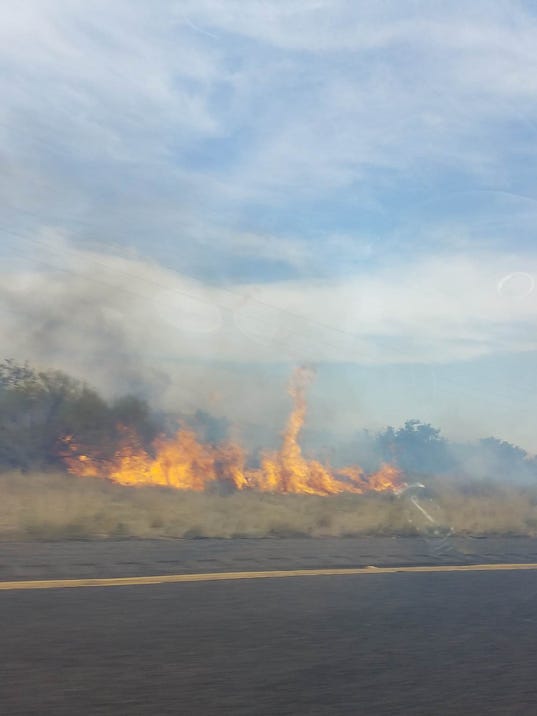 I-17 brush fire