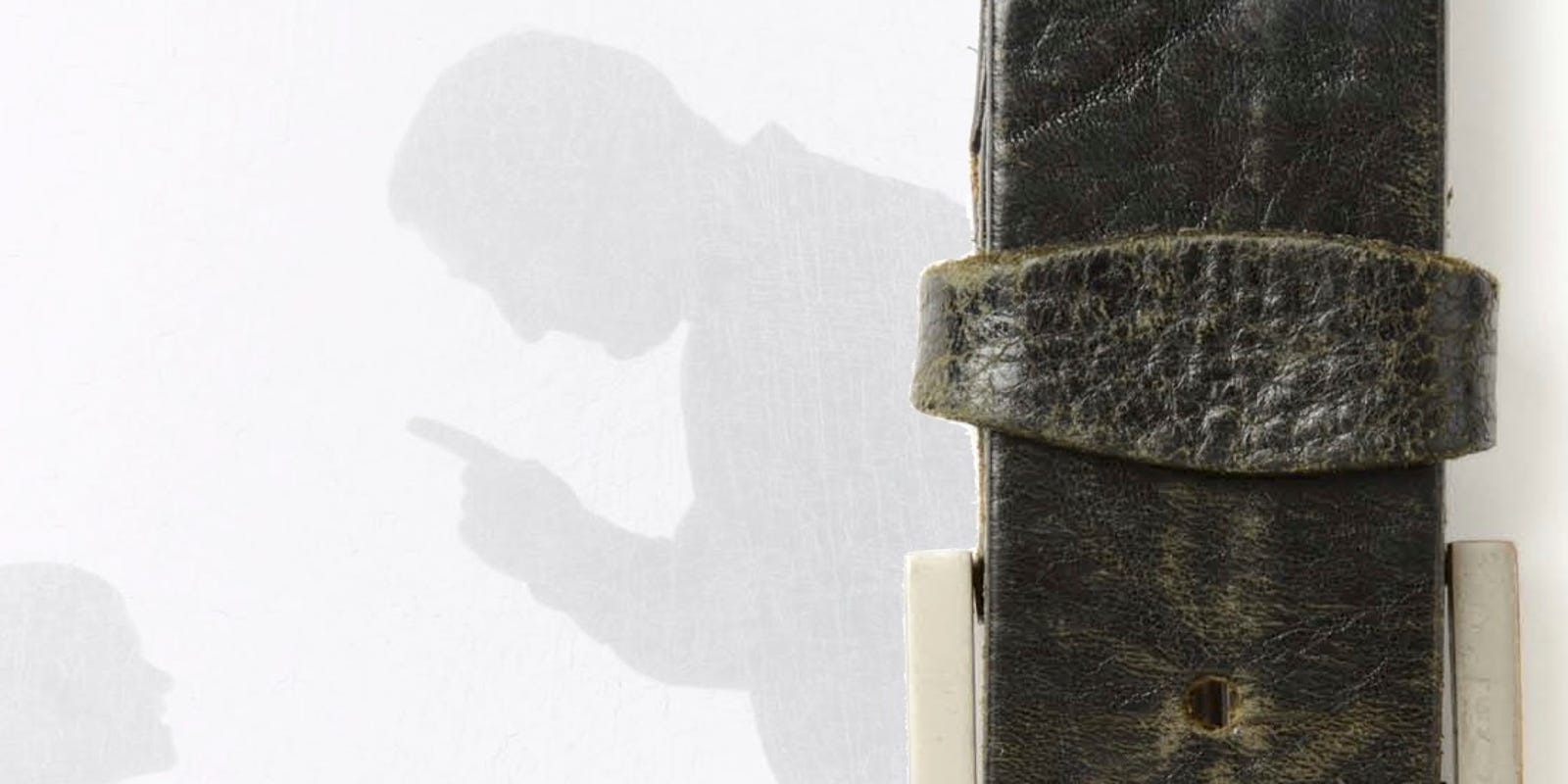 When father swung that belt, it hurt