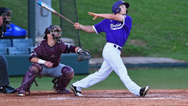 Northwestern State's Emile Lege had a double on Saturday.