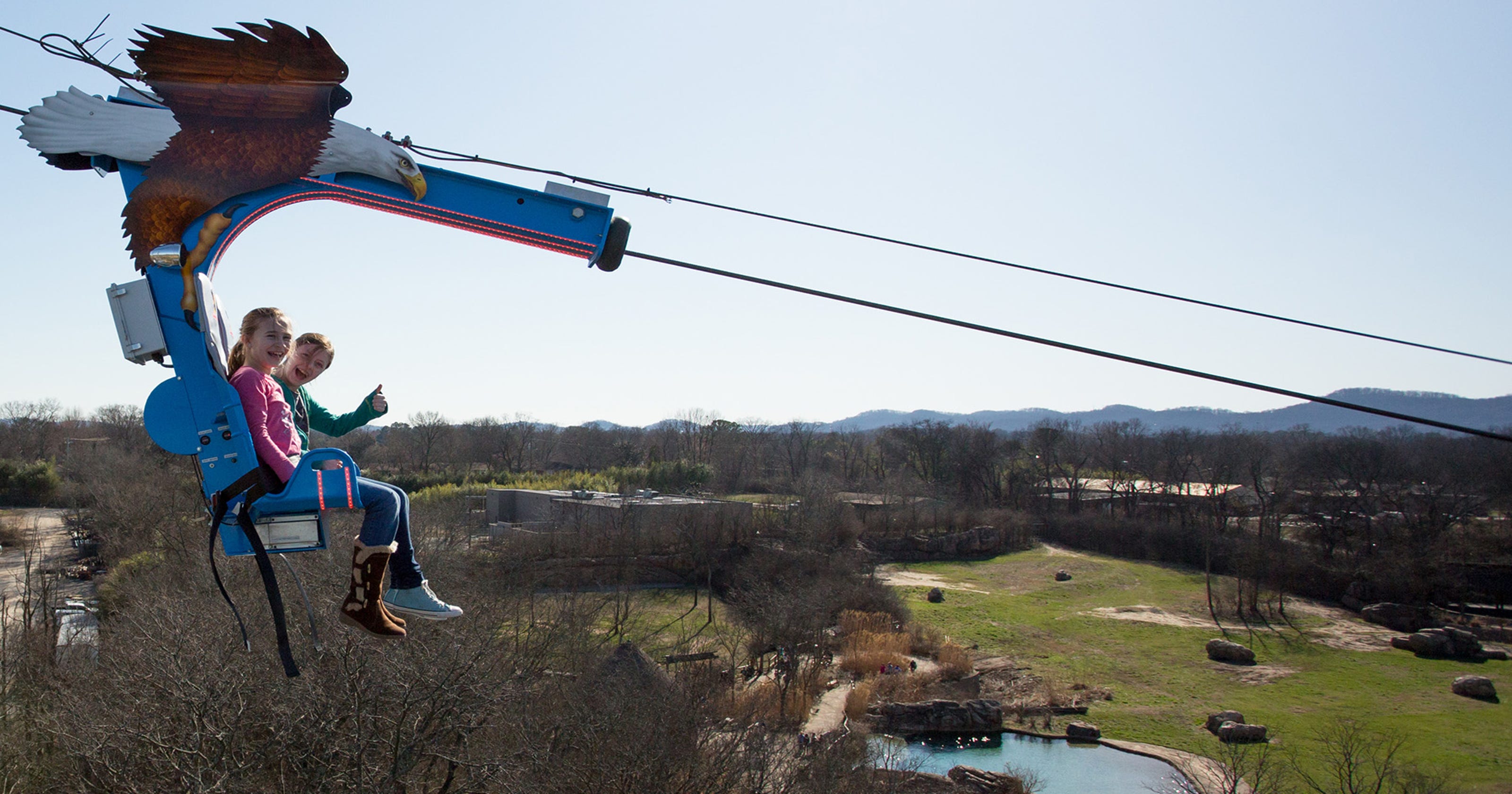 Nashville Zoo takes flight with Soaring Eagle zip line