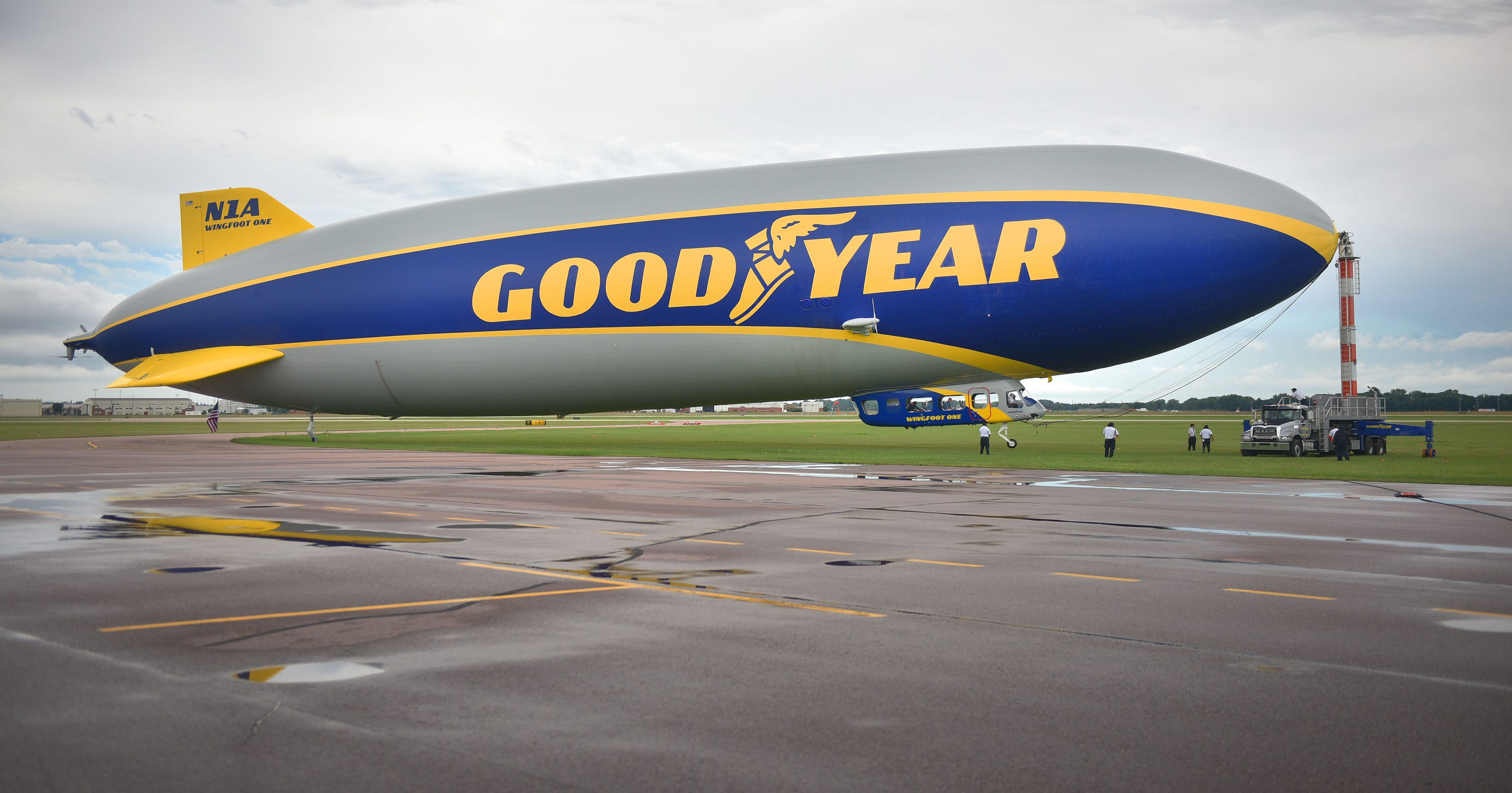 The Goodyear Blimp is finally back in Sioux Falls