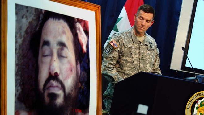 A U.S. military spokesman, Maj. General Bill Caldwell, discussed the killing of Abu Musab al-Zarqawi, the leader of al-Qaeda in Iraq, in Baghdad June 8, 2006.