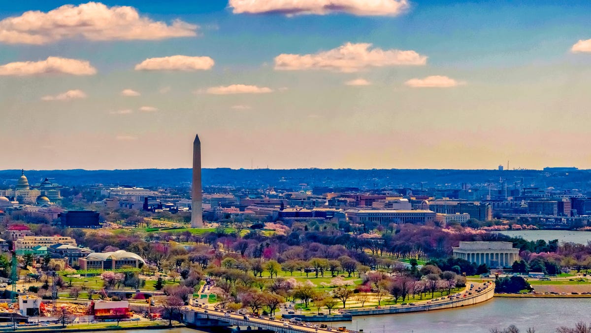 Here's a new view of Washington, D.C.from Virginia